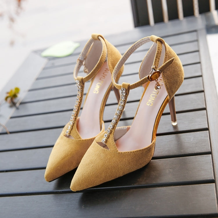 Suede Stiletto Pointed Head Fashion High Heels for Women