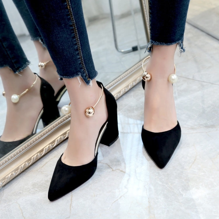 Youth Trend Fashion Suede Thick Bottom High Heels for Women