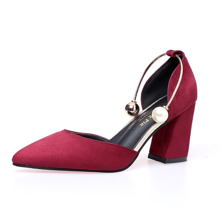 Youth Trend Fashion Suede Thick Bottom High Heels for Women