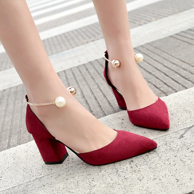 Youth Trend Fashion Suede Thick Bottom High Heels for Women