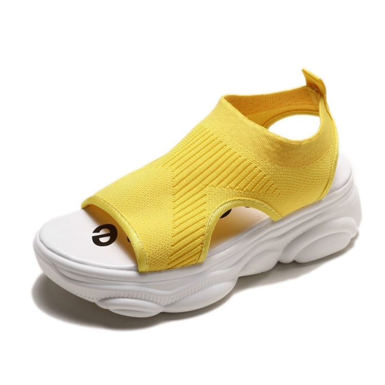 Fashion Trend Muffin Bottom Knit Set Foot Sandals for Women
