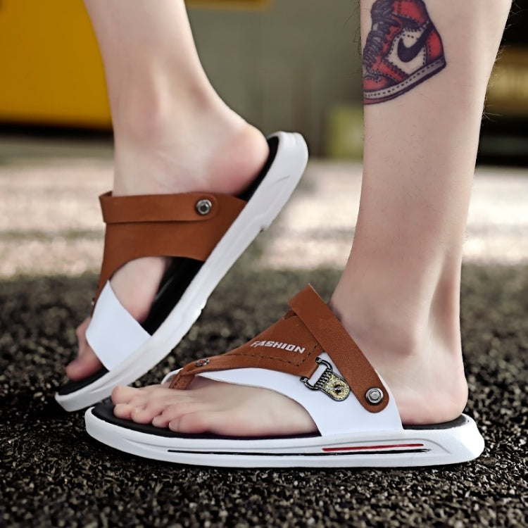 Stylish Breathable Comfortable and Wearable Two-use Sandals Slippers for Men