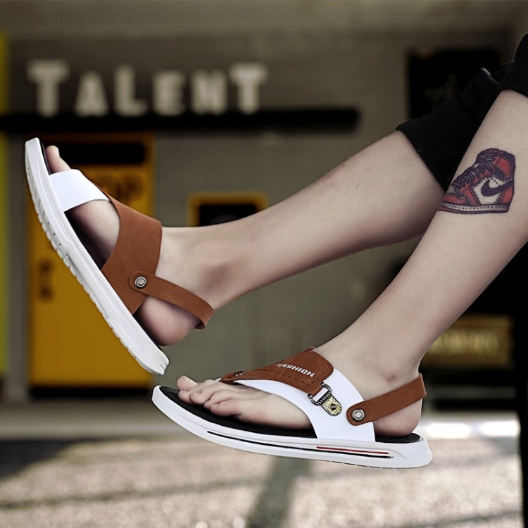 Stylish Breathable Comfortable and Wearable Two-use Sandals Slippers for Men