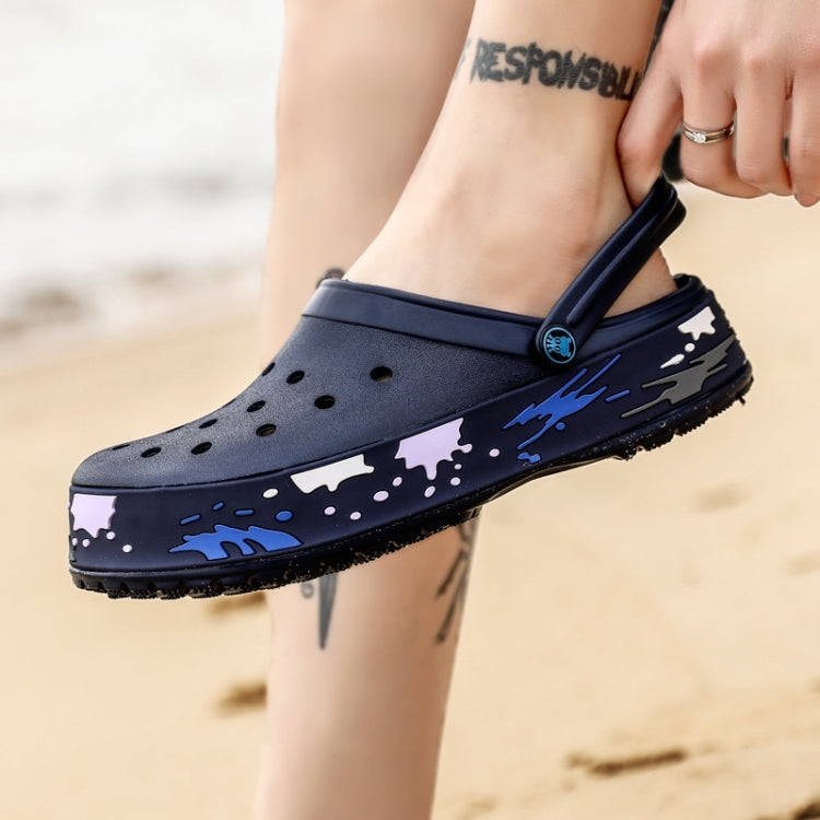 Fashion Trend Comfortable Non-slip Two-wear Couple Beach Shoes Hole Shoes