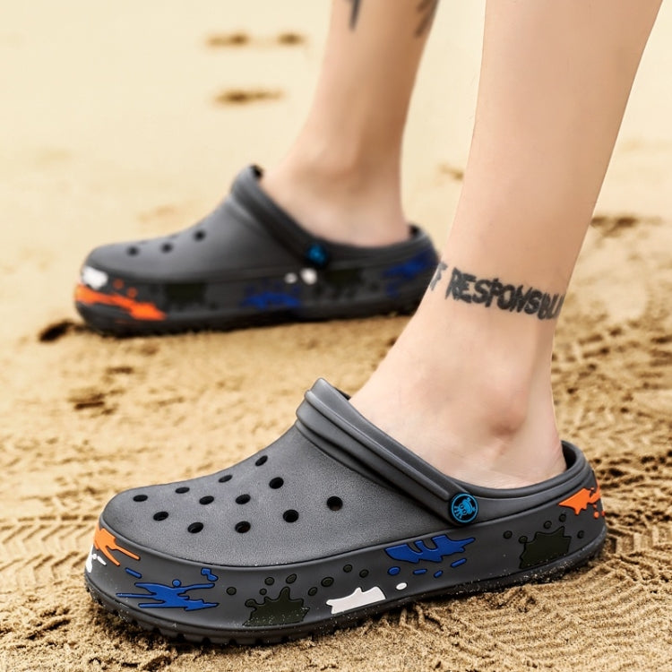Fashion Trend Comfortable Non-slip Two-wear Couple Beach Shoes Hole Shoes