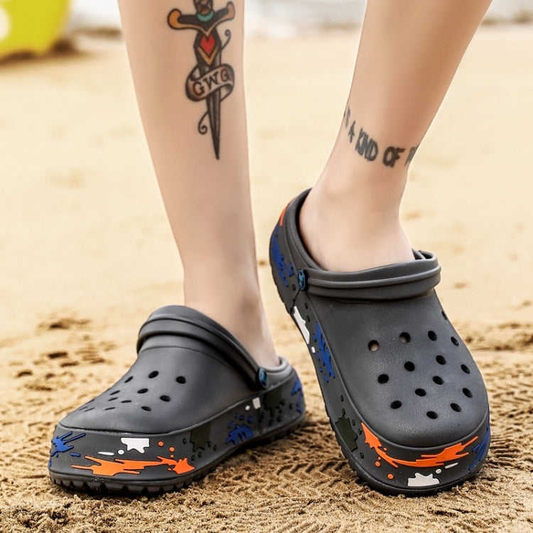 Fashion Trend Comfortable Non-slip Two-wear Couple Beach Shoes Hole Shoes