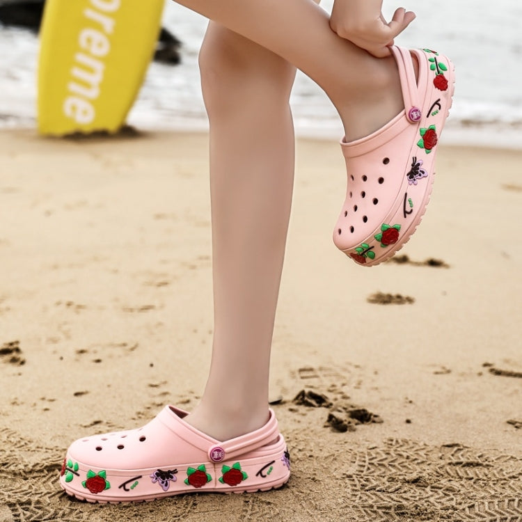 Fashion Trend Comfortable Non-slip Two-wear Couple Beach Shoes Hole Shoes