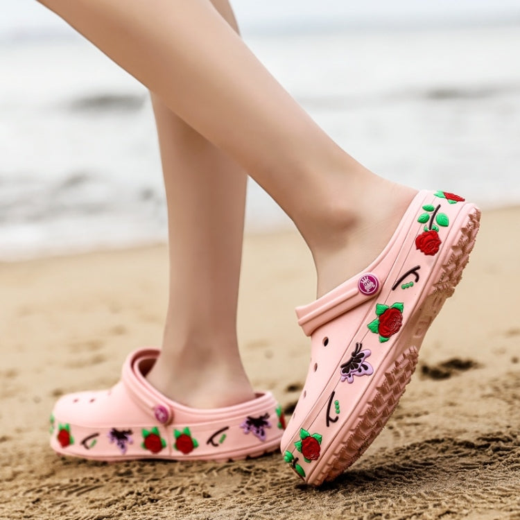 Fashion Trend Comfortable Non-slip Two-wear Couple Beach Shoes Hole Shoes