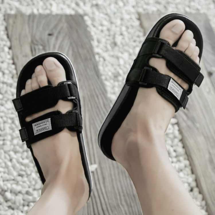 Youth Trend Ribbon Non-slip Wear-resistant Casual Slippers for Men