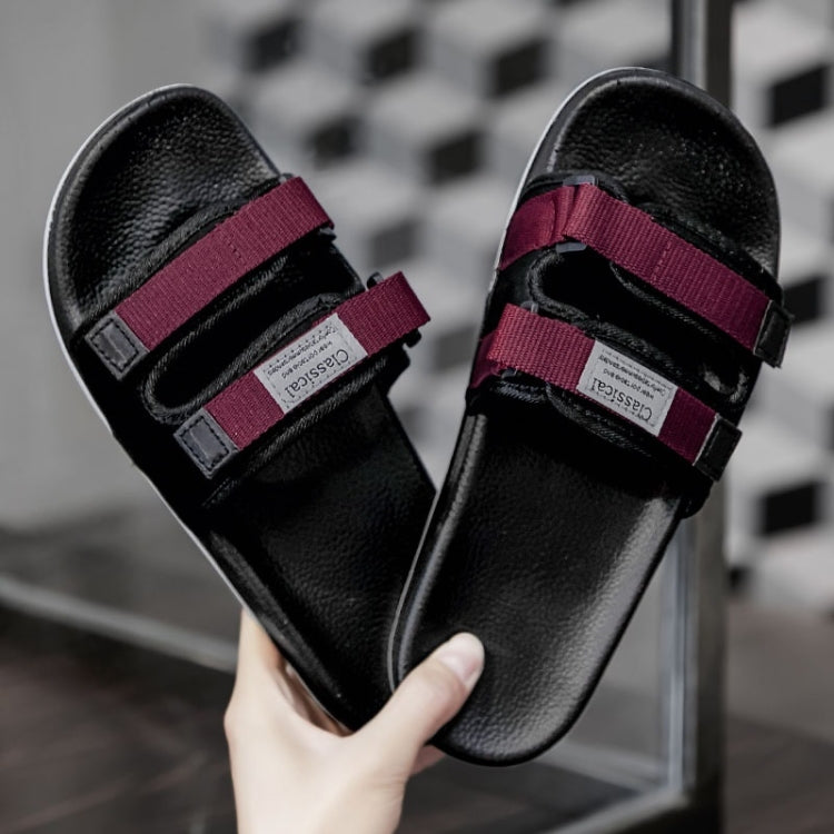 Youth Trend Ribbon Non-slip Wear-resistant Casual Slippers for Men