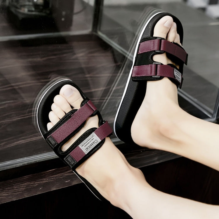 Youth Trend Ribbon Non-slip Wear-resistant Casual Slippers for Men