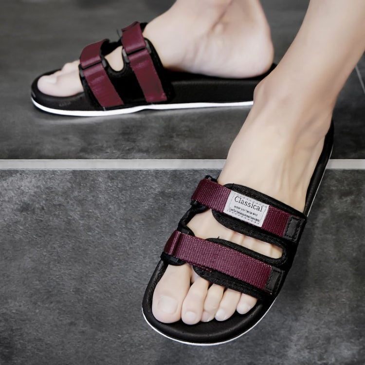 Youth Trend Ribbon Non-slip Wear-resistant Casual Slippers for Men