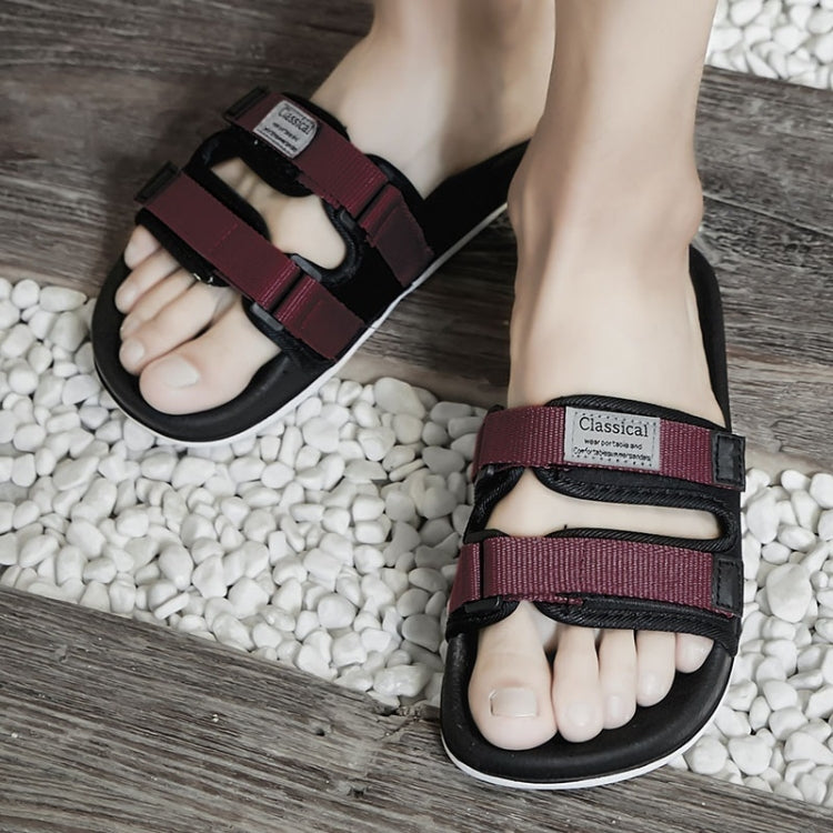 Youth Trend Ribbon Non-slip Wear-resistant Casual Slippers for Men