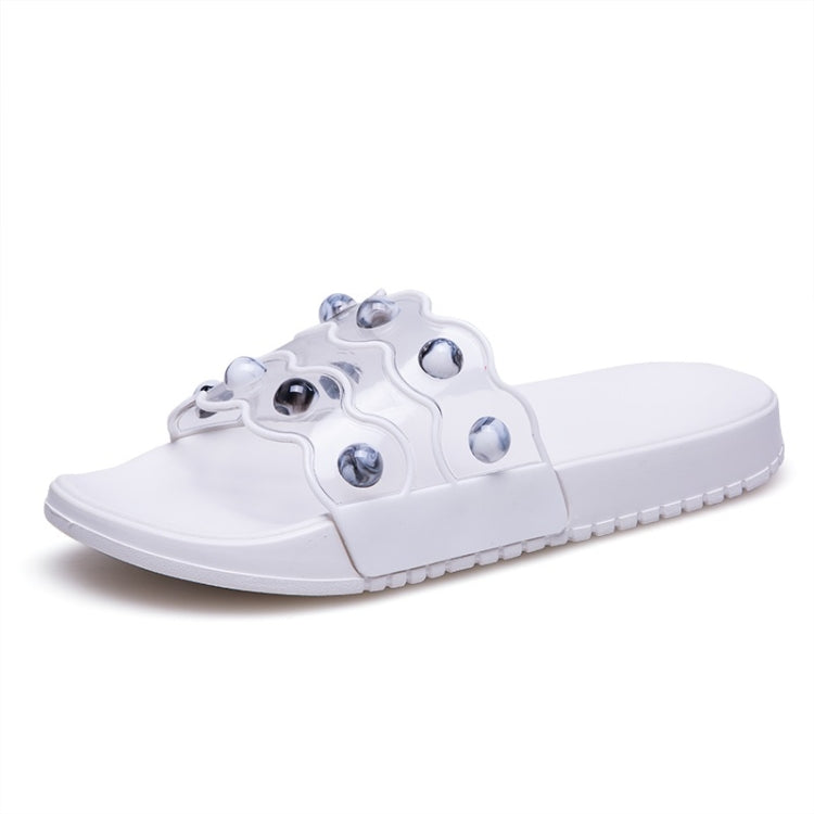 Fashion Elegant Transparent Agate Slippers for Women