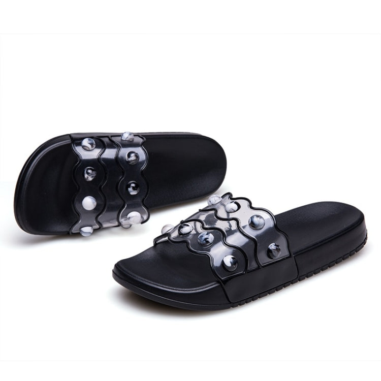 Fashion Elegant Transparent Agate Slippers for Women