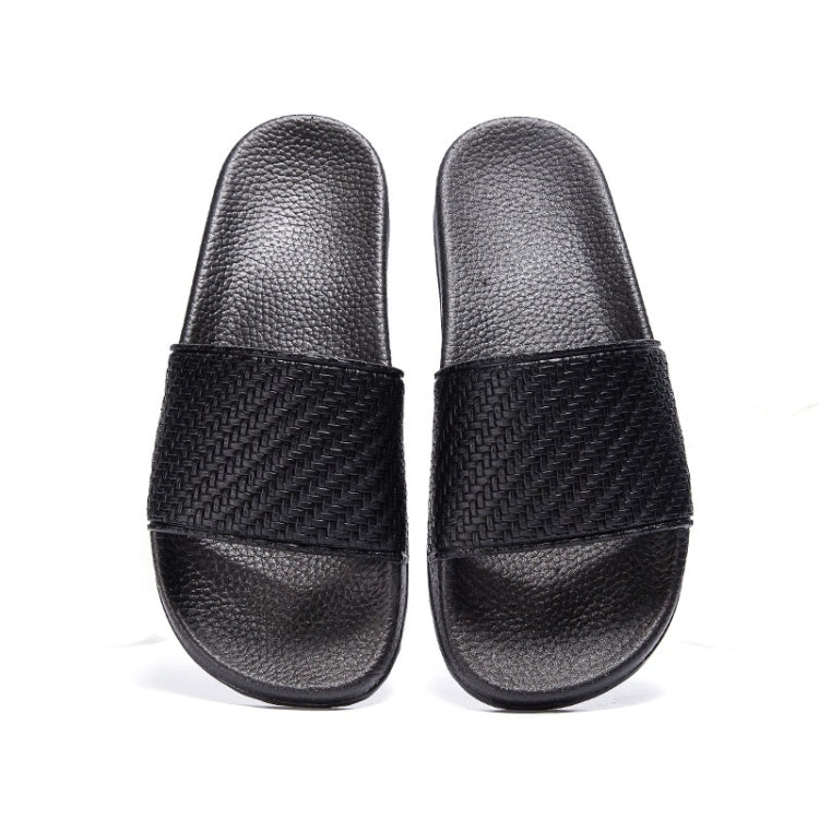 Grid Texture Fashion Slip Wearable Home Couple Slippers