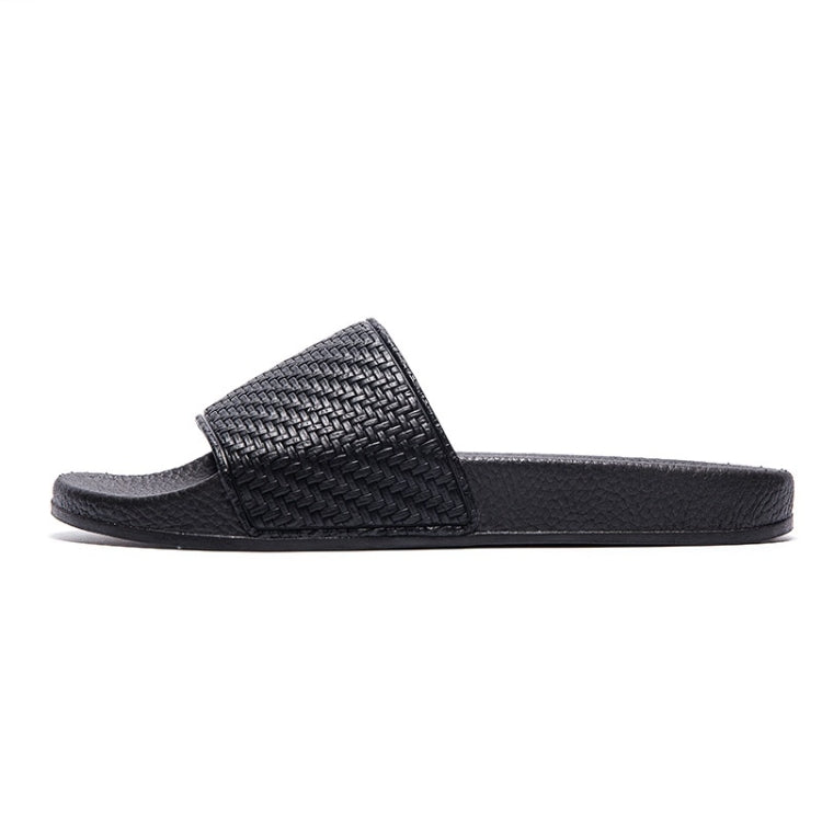 Grid Texture Fashion Slip Wearable Home Couple Slippers