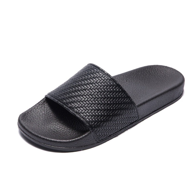 Grid Texture Fashion Slip Wearable Home Couple Slippers