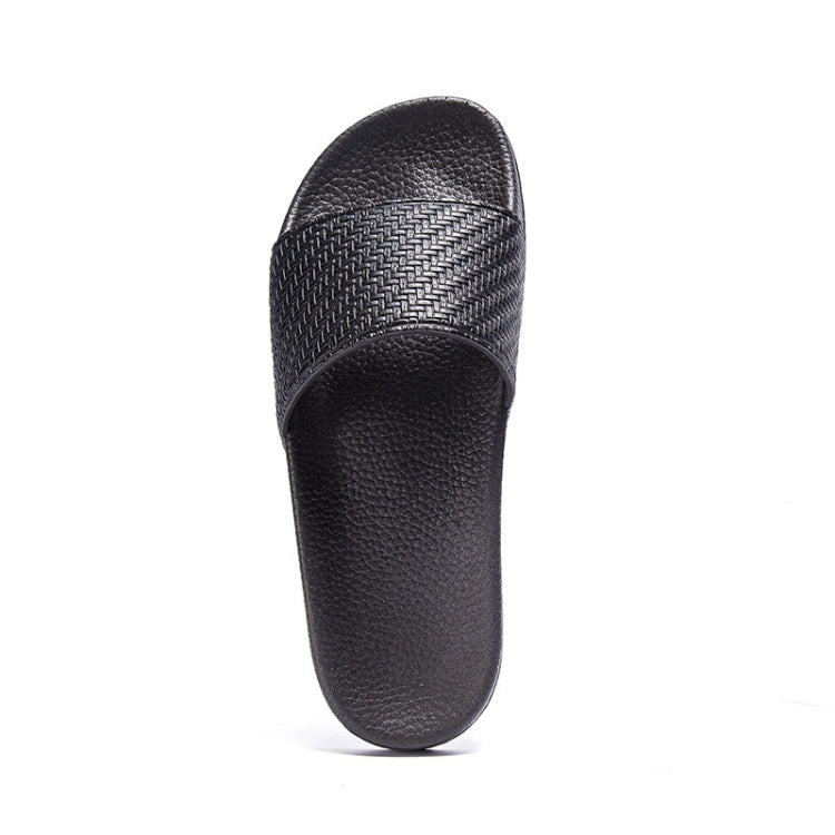 Grid Texture Fashion Slip Wearable Home Couple Slippers