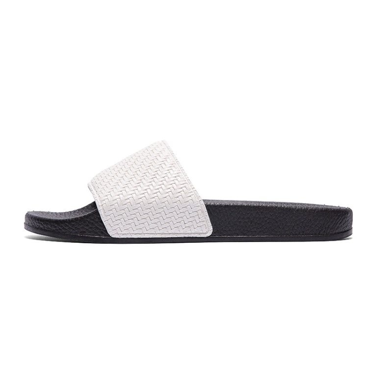 Grid Texture Fashion Slip Wearable Home Couple Slippers