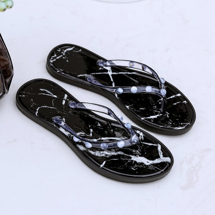 Marble Texture Lightwight Non-slip Flip Flops for Women