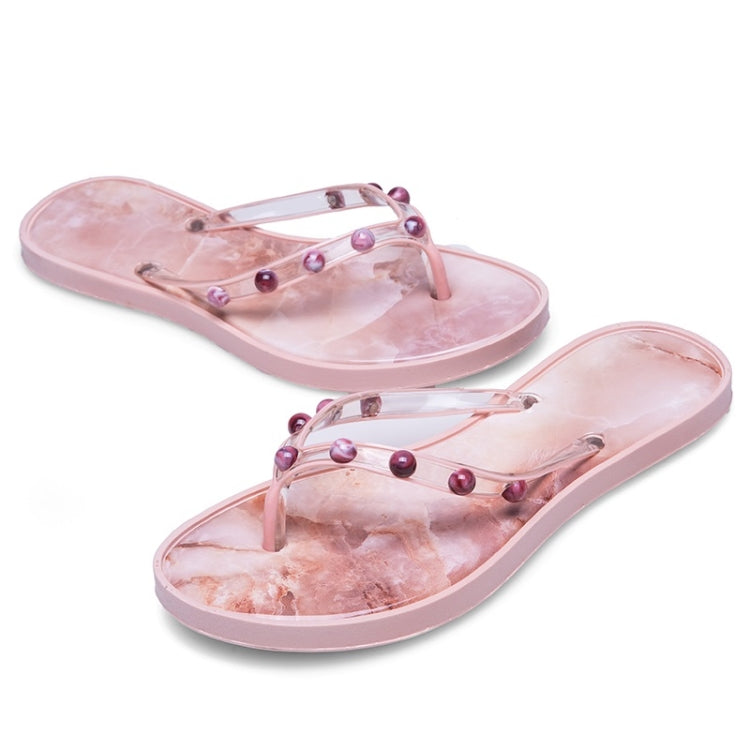 Marble Texture Lightwight Non-slip Flip Flops for Women