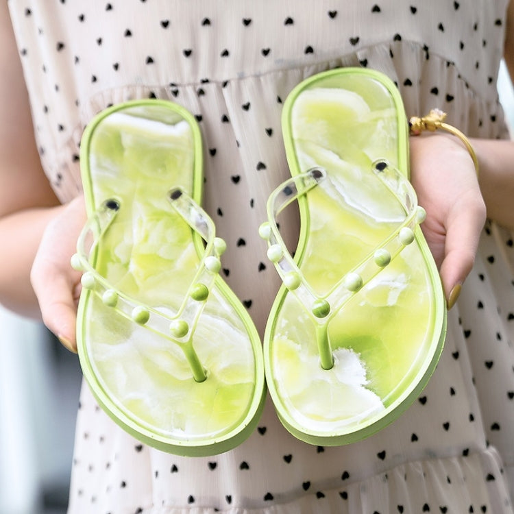 Marble Texture Lightwight Non-slip Flip Flops for Women