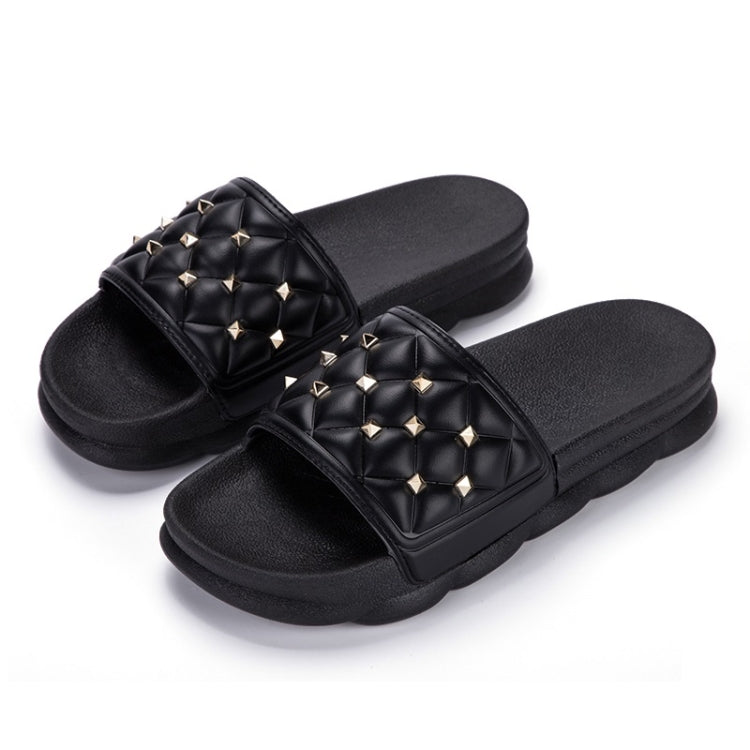 Fashion Trend Platform Rivet Slippers for Women