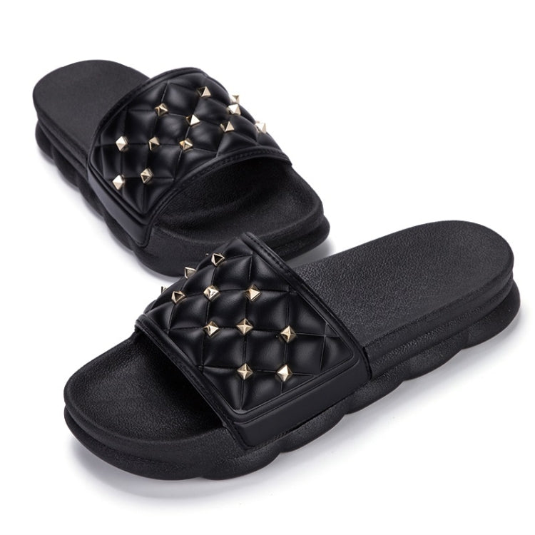 Fashion Trend Platform Rivet Slippers for Women