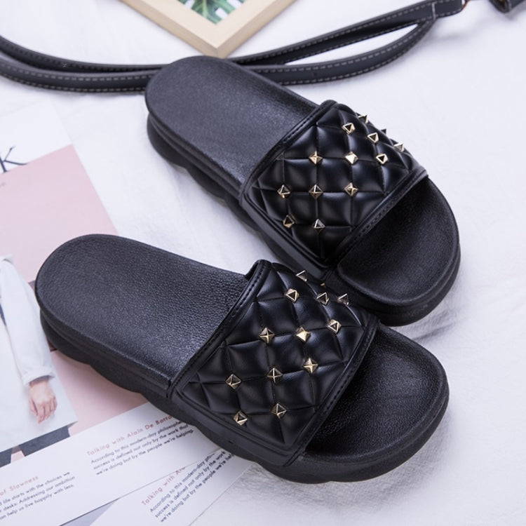 Fashion Trend Platform Rivet Slippers for Women
