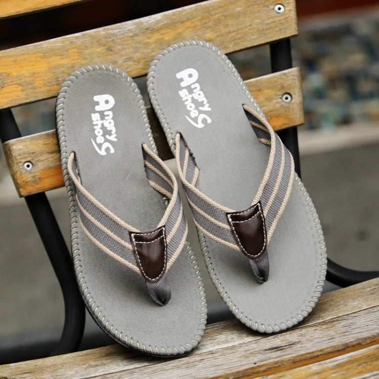 Lightweight Comfortable Breathable Non-slip Wearable Denim Slippers for Men