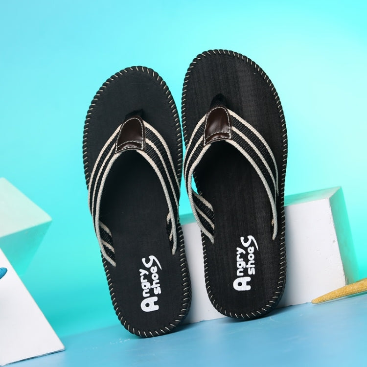 Lightweight Comfortable Breathable Non-slip Wearable Denim Slippers for Men