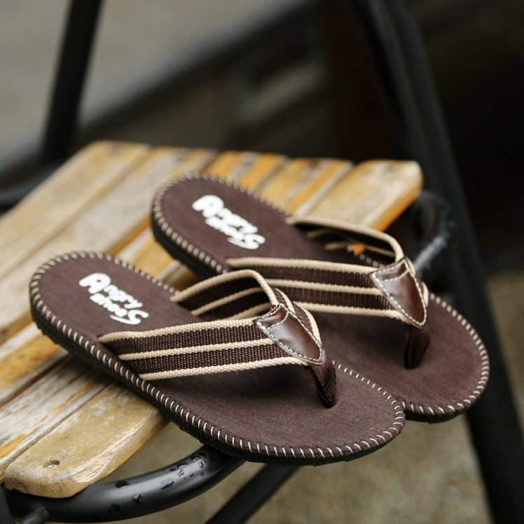 Lightweight Comfortable Breathable Non-slip Wearable Denim Slippers for Men