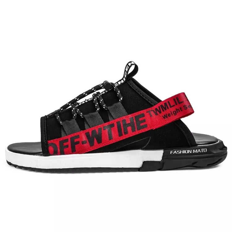 Breathable Mesh Lightweight Anti-skid Wear-resistant Telescopic Buckle Slippers for Men