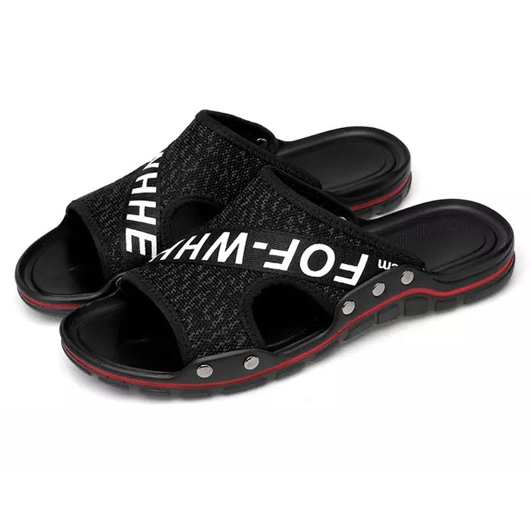 Flying Weaving Comfortable and Breathable Ultra-light Casual Slippers for Men