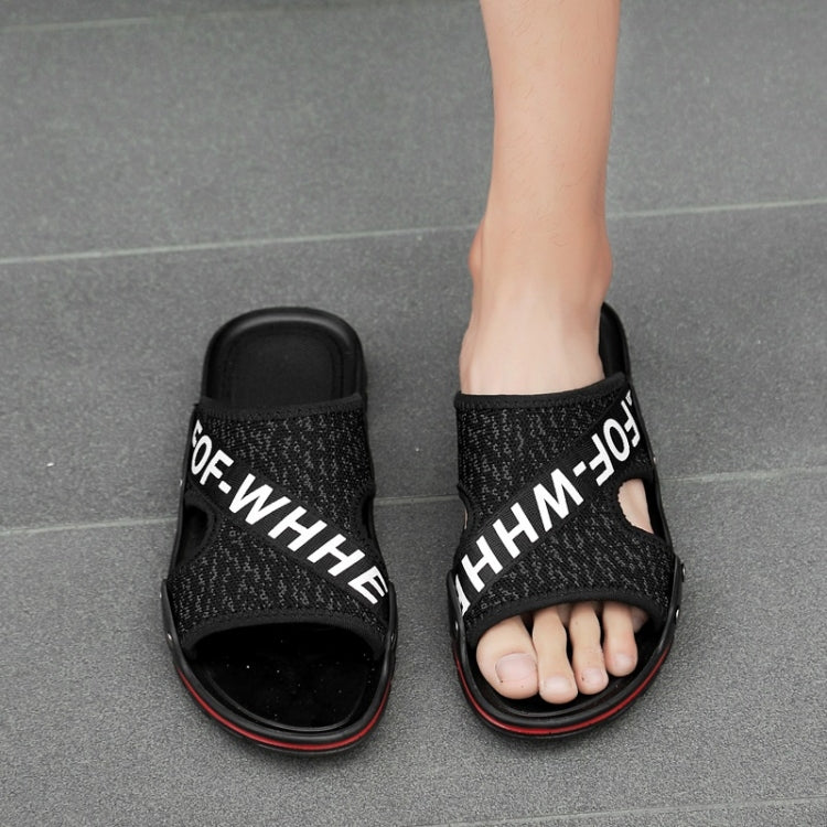 Flying Weaving Comfortable and Breathable Ultra-light Casual Slippers for Men