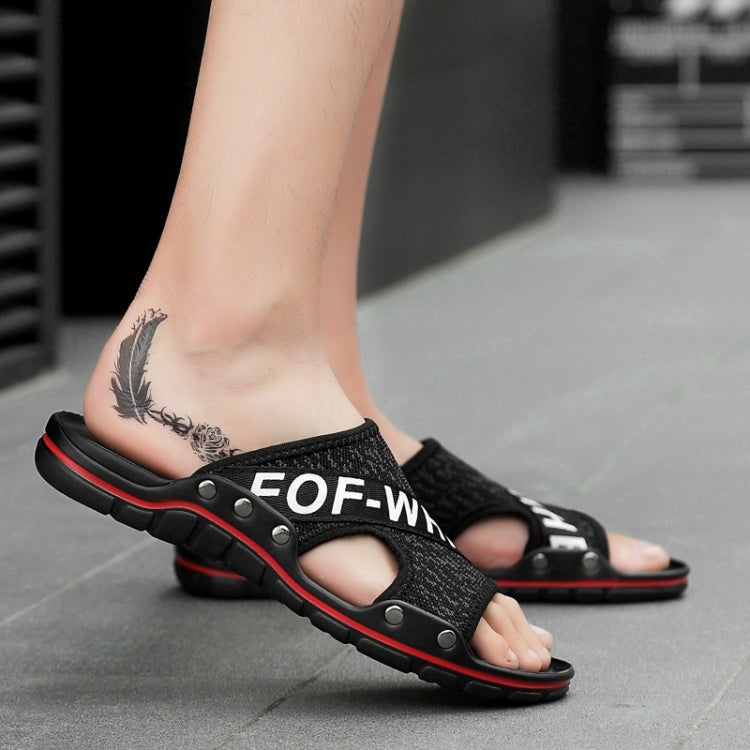 Flying Weaving Comfortable and Breathable Ultra-light Casual Slippers for Men