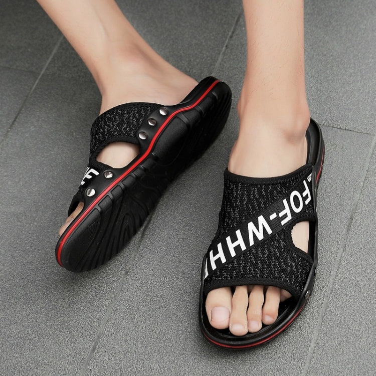 Flying Weaving Comfortable and Breathable Ultra-light Casual Slippers for Men