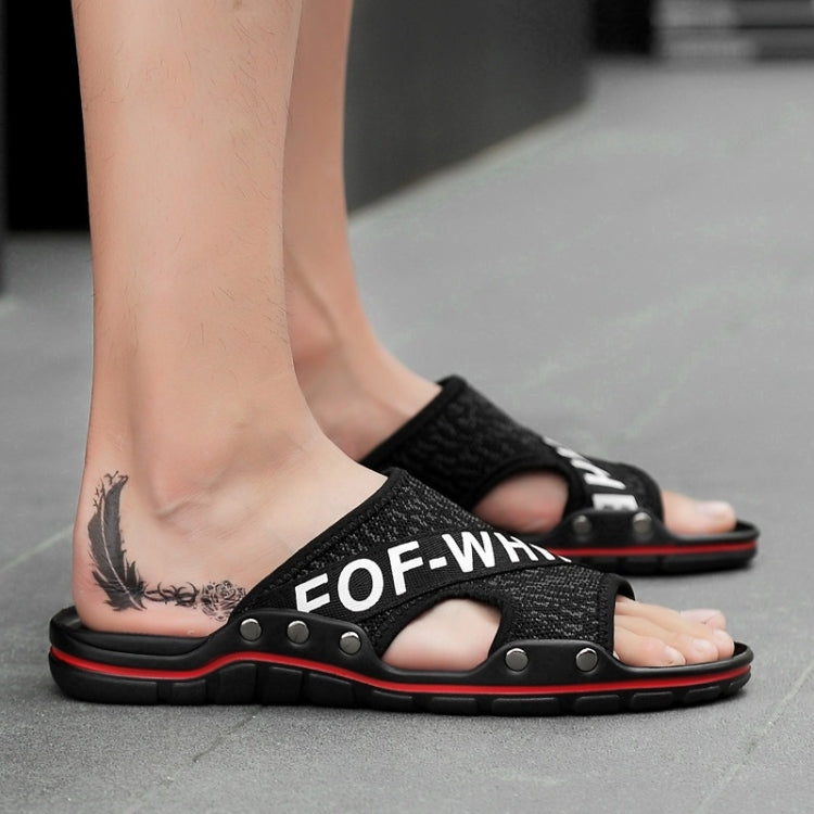 Flying Weaving Comfortable and Breathable Ultra-light Casual Slippers for Men