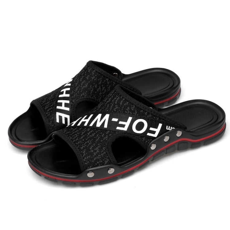 Flying Weaving Comfortable and Breathable Ultra-light Casual Slippers for Men