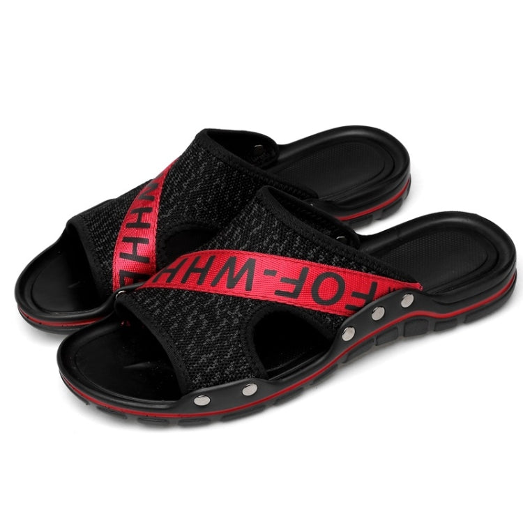 Flying Weaving Comfortable and Breathable Ultra-light Casual Slippers for Men