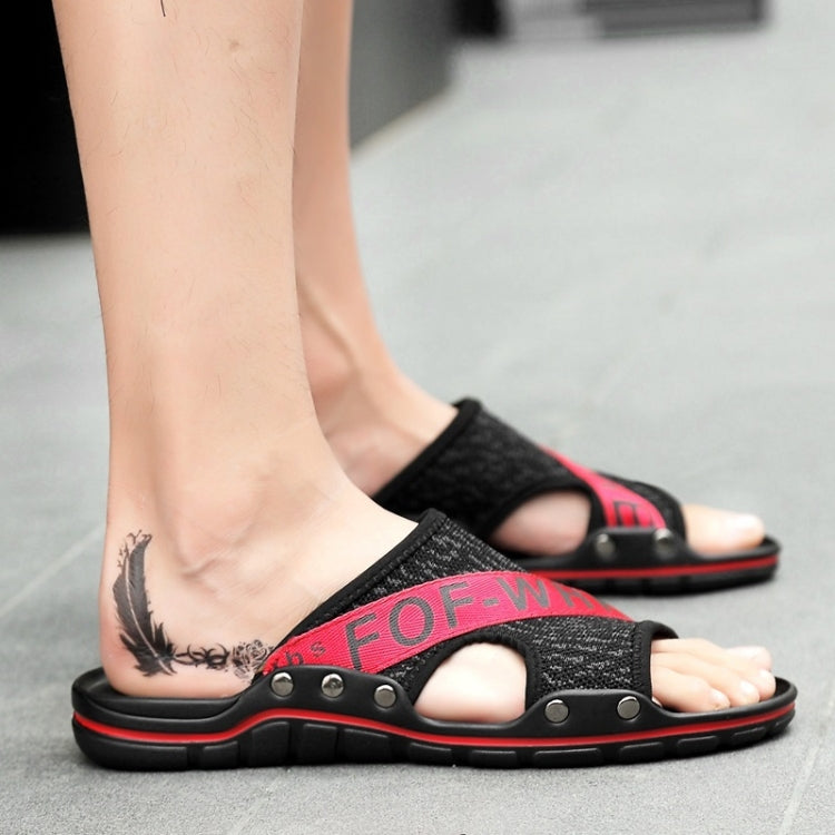 Flying Weaving Comfortable and Breathable Ultra-light Casual Slippers for Men