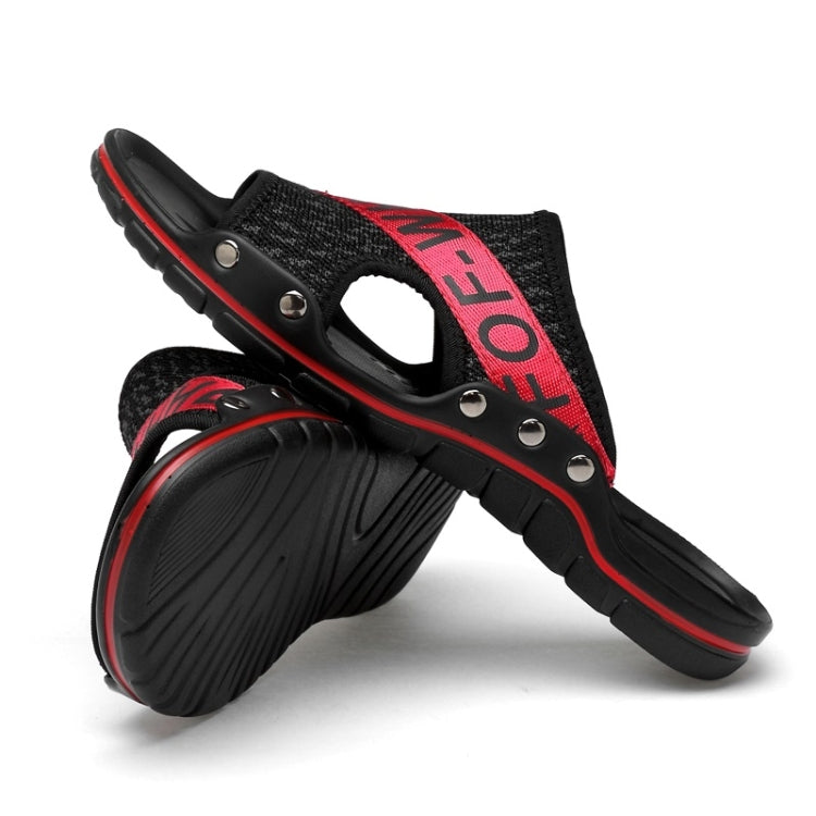 Flying Weaving Comfortable and Breathable Ultra-light Casual Slippers for Men