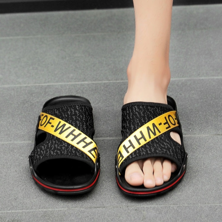 Flying Weaving Comfortable and Breathable Ultra-light Casual Slippers for Men