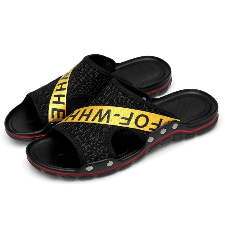 Flying Weaving Comfortable and Breathable Ultra-light Casual Slippers for Men