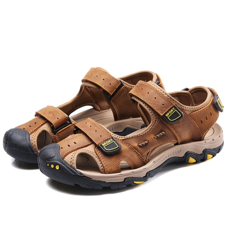First Layer Cowhide Soft Face Outdoor Casual Sandals for Men