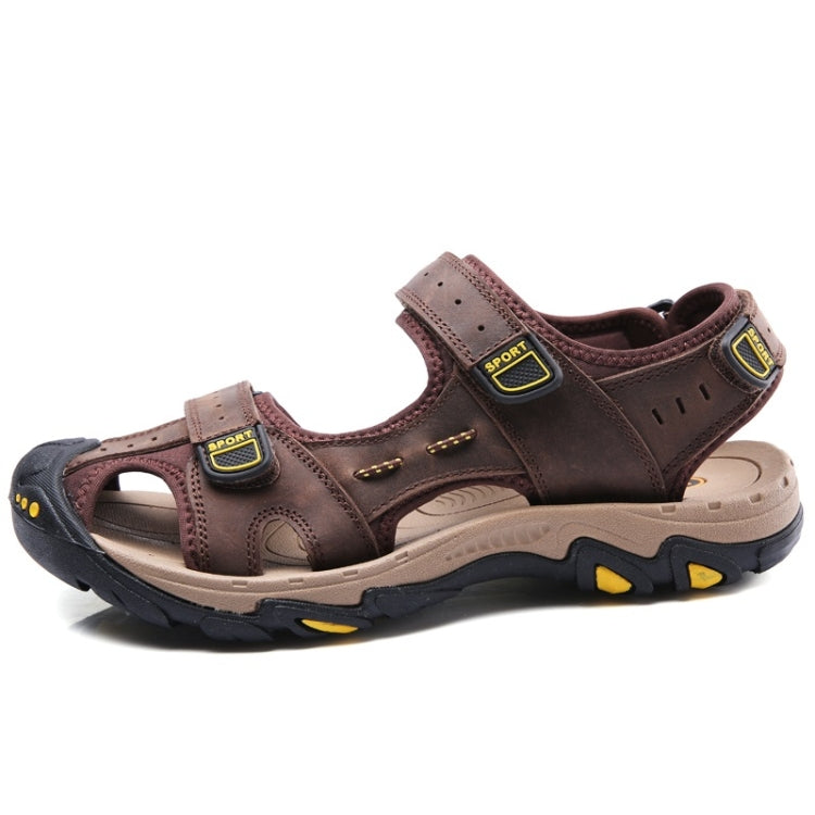 First Layer Cowhide Soft Face Outdoor Casual Sandals for Men