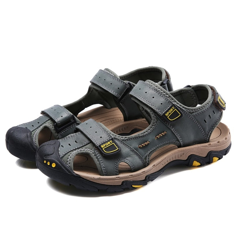 First Layer Cowhide Soft Face Outdoor Casual Sandals for Men