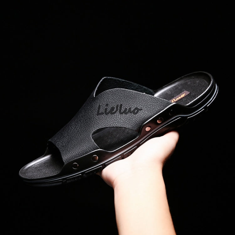 Casual Fashion Trend Microfiber Leather Slippers for Men