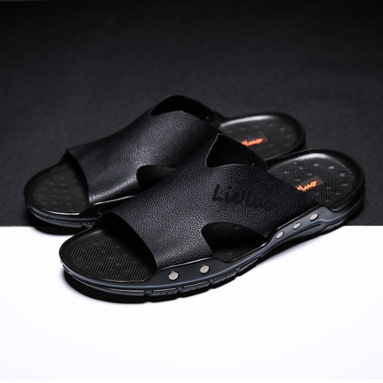 Casual Fashion Trend Microfiber Leather Slippers for Men